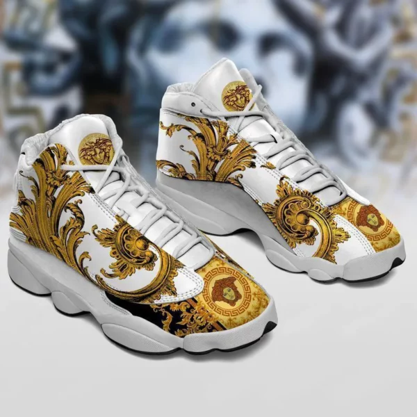 Gianni Versace White Air Jordan 13 Fashion Trending Sneakers Shoes Luxury