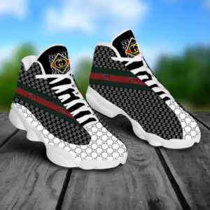 Gucci Black White Air Jordan 13 Luxury Fashion Sneakers Trending Shoes