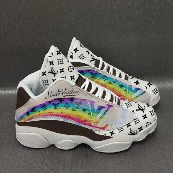 Louis Vuitton LV Rainbow Air Jordan 13 Luxury Trending Sneakers Fashion Shoes