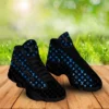 New Louis Vuitton Cyan Neon Black LV Air Jordan 13 Sneakers Fashion Trending Luxury Shoes