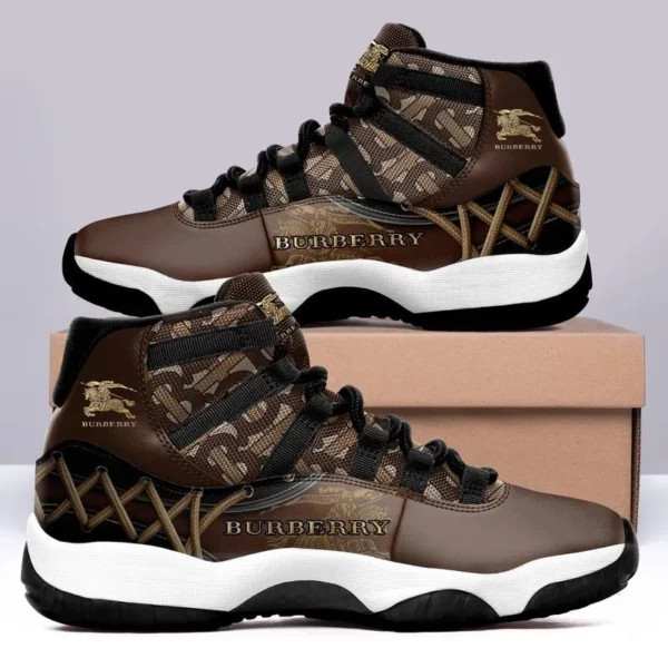 Burberry Brown Air Jordan 11 Sport Fashion Shoes Luxury Sneakers