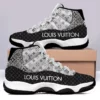 Louis Vuitton Black White Air Jordan 11 Fashion Sport Sneakers Shoes Luxury