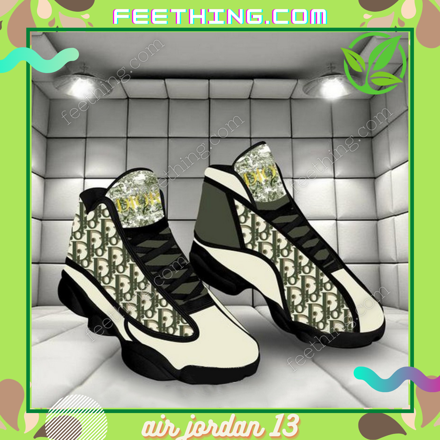 Dior Moss Green Air Jordan 13 Trending Shoes Luxury Fashion Sneakers
