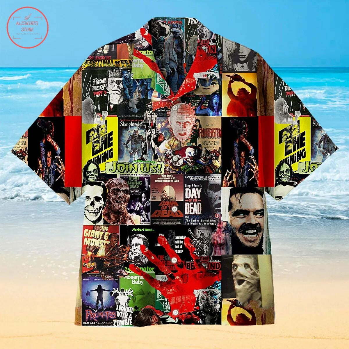 80S Horror Movie Hawaiian Shirt Outfit Beach Summer