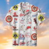 Amazing Vintage Baseball Patch Hawaiian Shirt