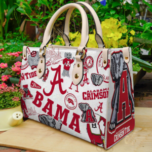 Alabama Crimson Tide 1a Women Leather Hand Bag