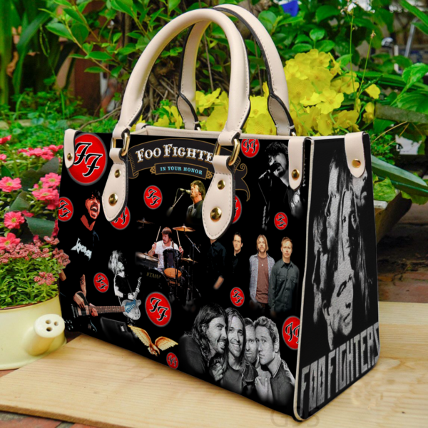 Foo Fighters Women Leather Hand Bag