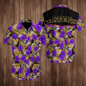 Baltimore Ravens Hawaiian Shirt Summer Outfit Beach