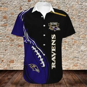 Baltimore Ravens Hawaiian Shirt Summer Beach Outfit