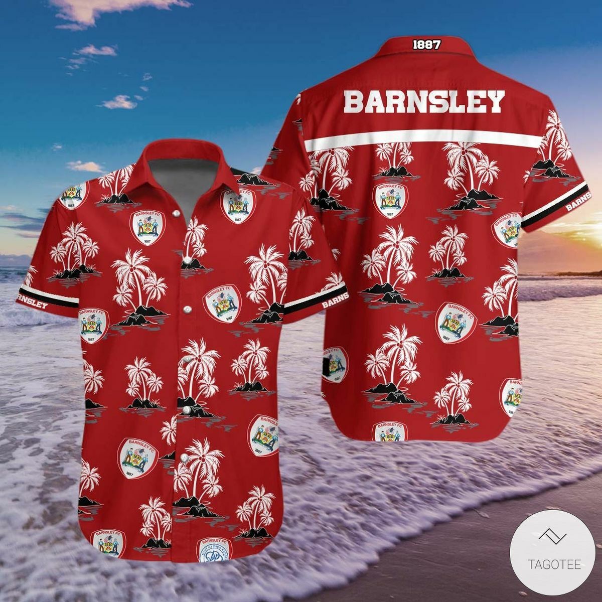 Barnsley F.C Hawaiian Shirt Outfit Beach Summer