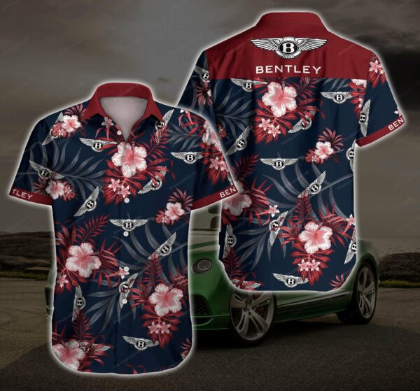 Bentley Floral Hawaiian Shirt Summer Beach Outfit