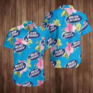 Bud Light Beer Hawaiian Shirt Outfit Beach Summer