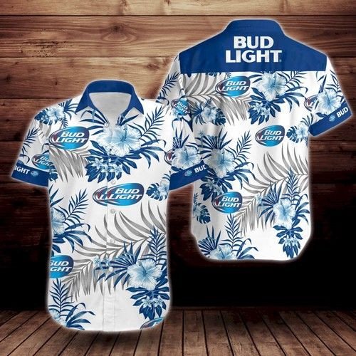 Bud Light Beer Hawaiian Shirt Outfit Summer Beach
