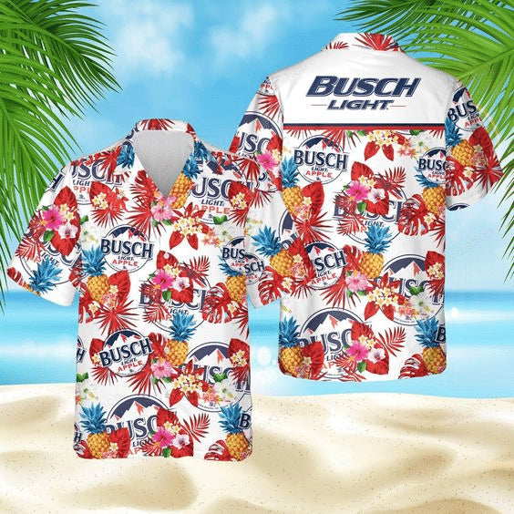 Busch Light Apple Pineapple Hawaiian Shirt