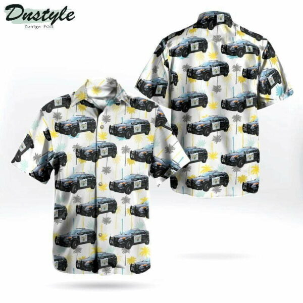 California Highway Patrol Ford Police Interceptor Utility Hawaiian Shirt