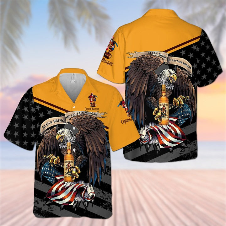 Captain Morgan Eagle Hawaiian Shirt