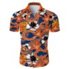 Chicago Bears Tropical Flower Hawaiian Shirt