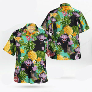 Count Von Count Muppets Tropical Hawaiian Shirt