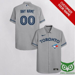 Toronto Blue Jays Gray Hawaiian Shirt