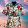 Drinking Beer With Santa Claus Hawaiian Shirt