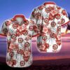 Firefighter Floral Hawaiian Shirt