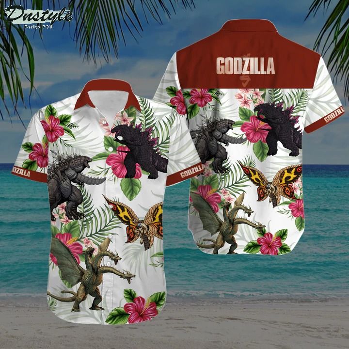 Godzilla For Men Hawaiian Shirt Outfit Summer Beach