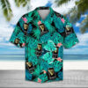 Green Tropical Palm Guinness Beer Hawaiian Shirt