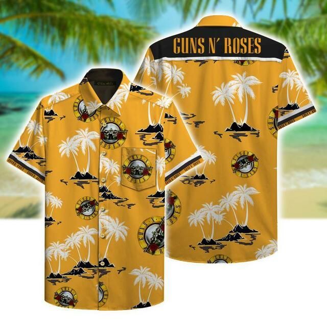 Guns Nroses Bbs Hawaiian Shirt Beach Outfit Summer