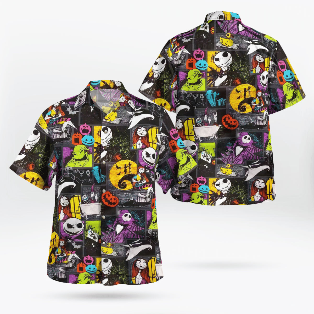 Jack Skellington Pumpkin Hawaiian Shirt