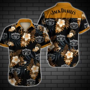 Jacks And Hibiscus Hawaiian Shirt