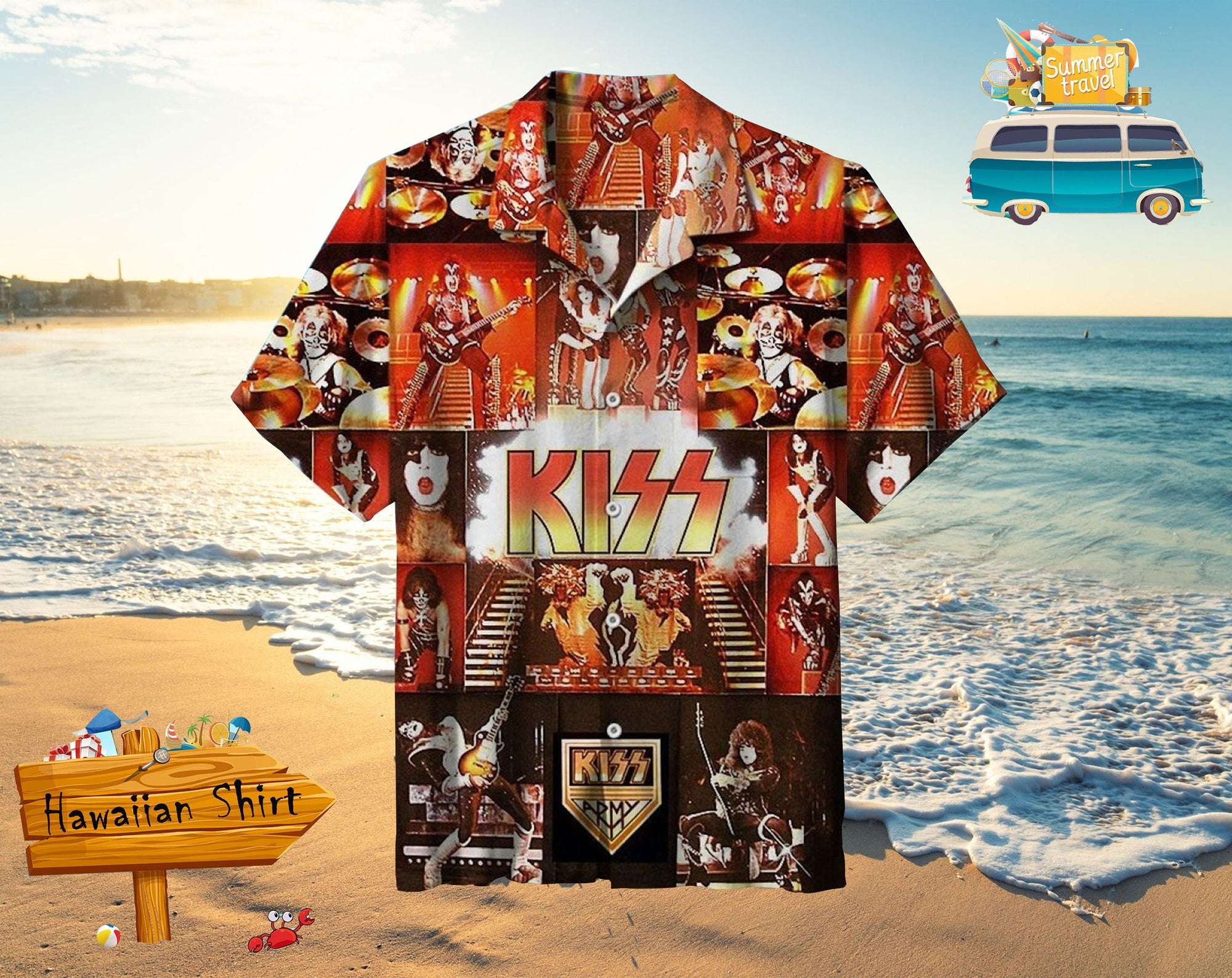 Kiss Band 2022 Rock Band Funny Hawaiian Shirt