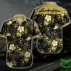 Lamborghini Floral Brown Yellow Hawaiian Shirt