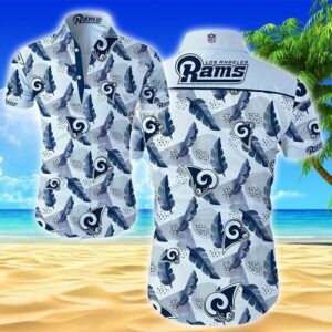 Los Angeles Rams Hawaiian Shirt Summer Outfit Beach