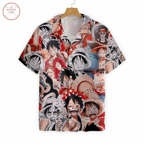 Luffy One Piece Hawaiian Shirt Outfit Beach Summer