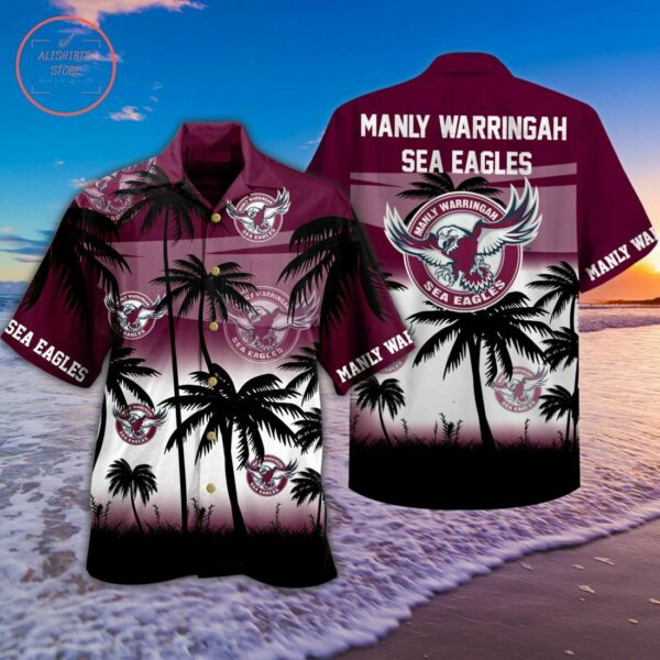 Manly Warringah Sea Eagles Hawaiian Shirt