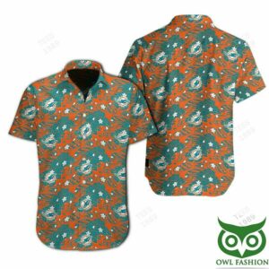 Miami Dolphins Great Waves Of Japanese Hawaiian Shirt