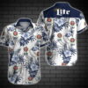 Miller Lite Hawaiian Shirt Summer Beach Outfit
