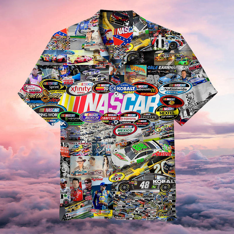 Nascar Racing Hawaiian Shirt Beach Outfit Summer