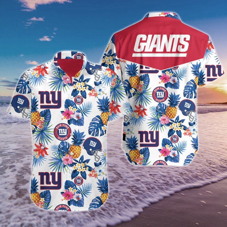 New York Giants Hawaiian Shirt Summer Beach Outfit