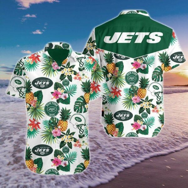 New York Jets Hawaiian Shirt Summer Beach Outfit