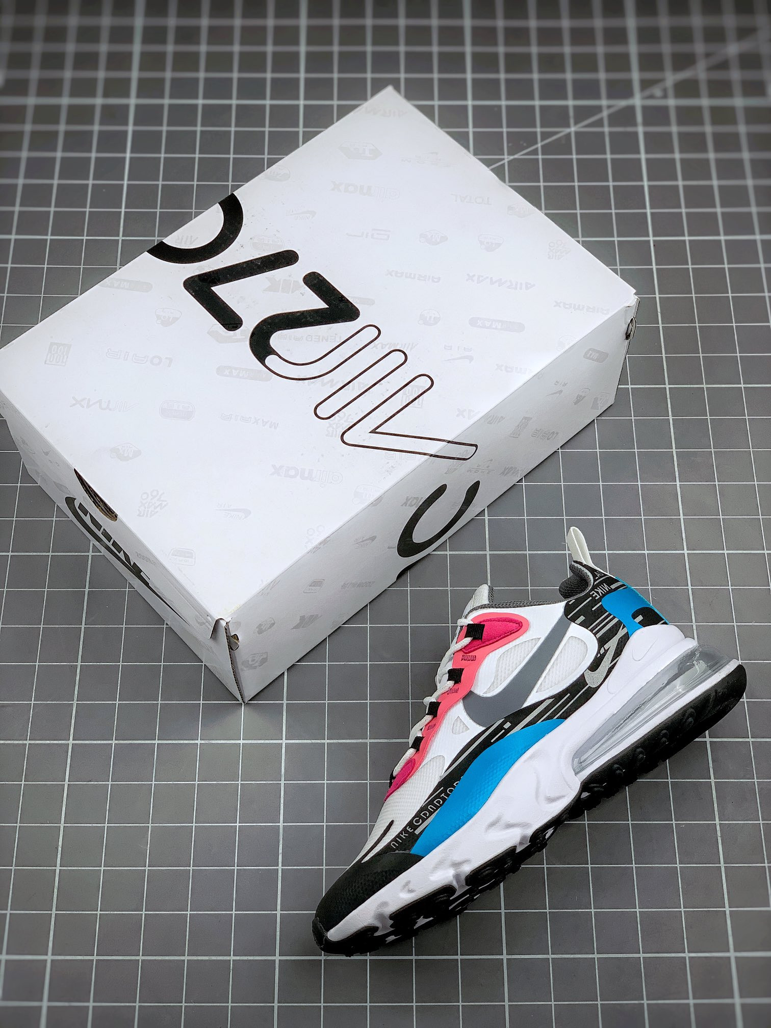 Nike Air Max 270 React Laser Blue Multi DA4303-100 For Sale