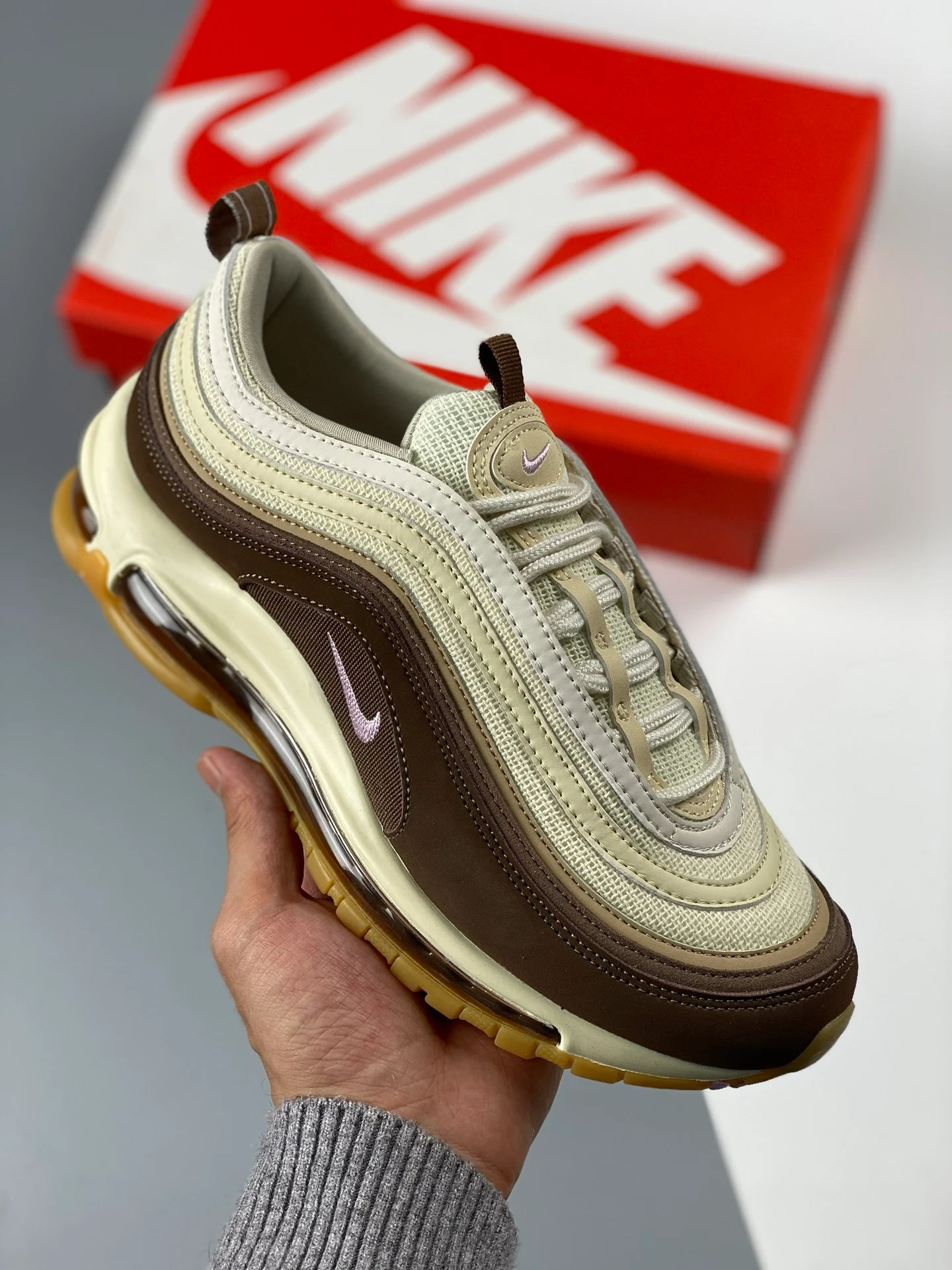 Nike Air Max 97 Muslin Pink Foam-Mushroom DQ8996-200 For Sale