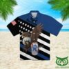 Pabst Blue Ribbon Blue And Black Eagle Us Hawaiian Shirt