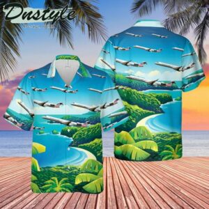 Psa Airlines Bombardier Crj900Lr Hawaiian Shirt