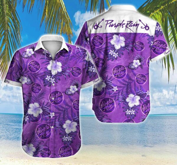 Purple Rain Band Hawaiian Shirt