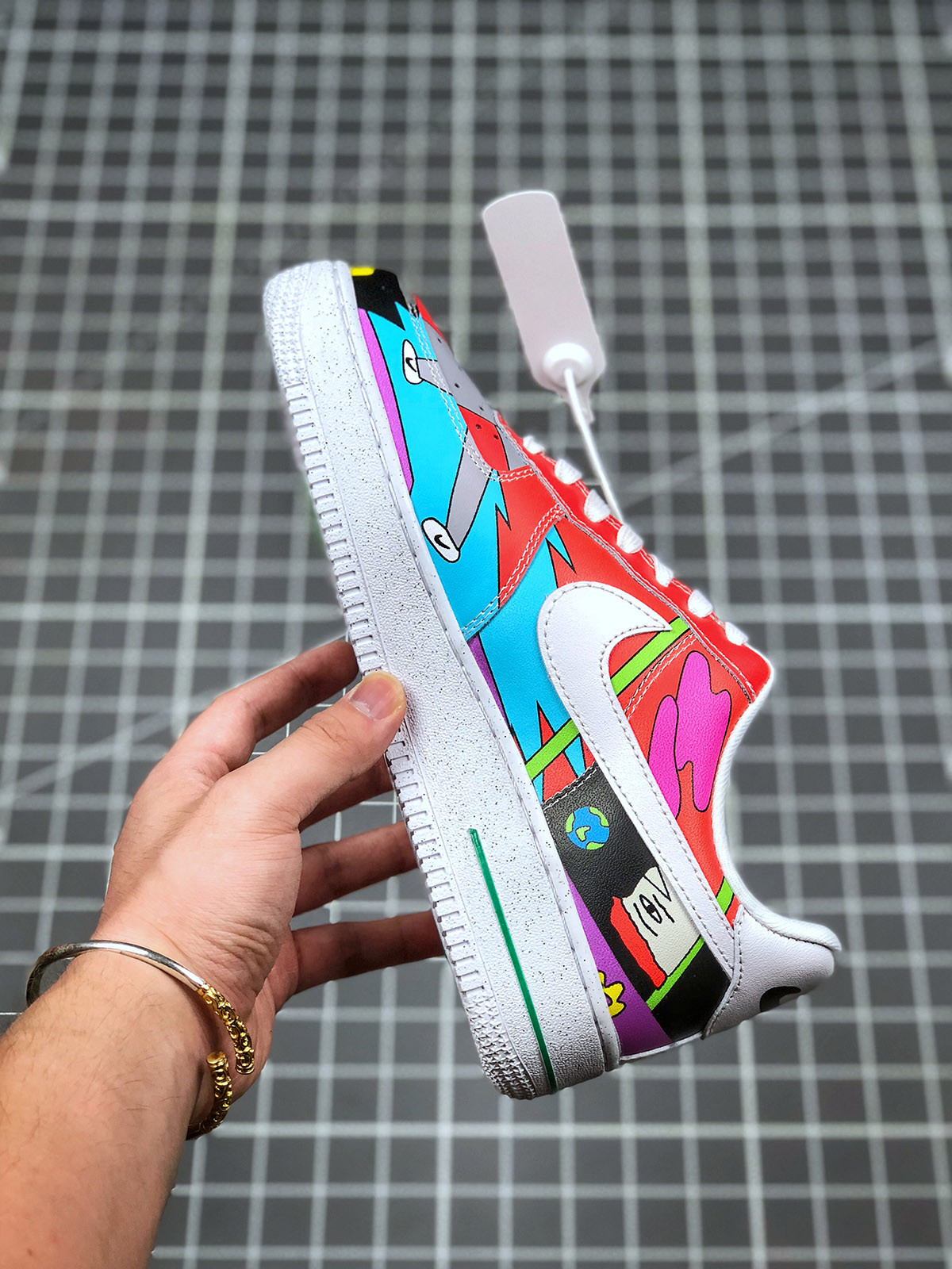 Ruohan Wang x Nike Air Force 1 Low White Multi-Color For Sale