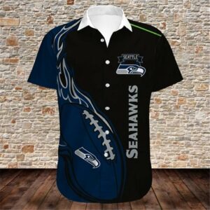 Seattle Seahawks Fireball Hawaiian Shirt