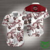 South Carolina Gamecocks Floral Red Hawaiian Shirt