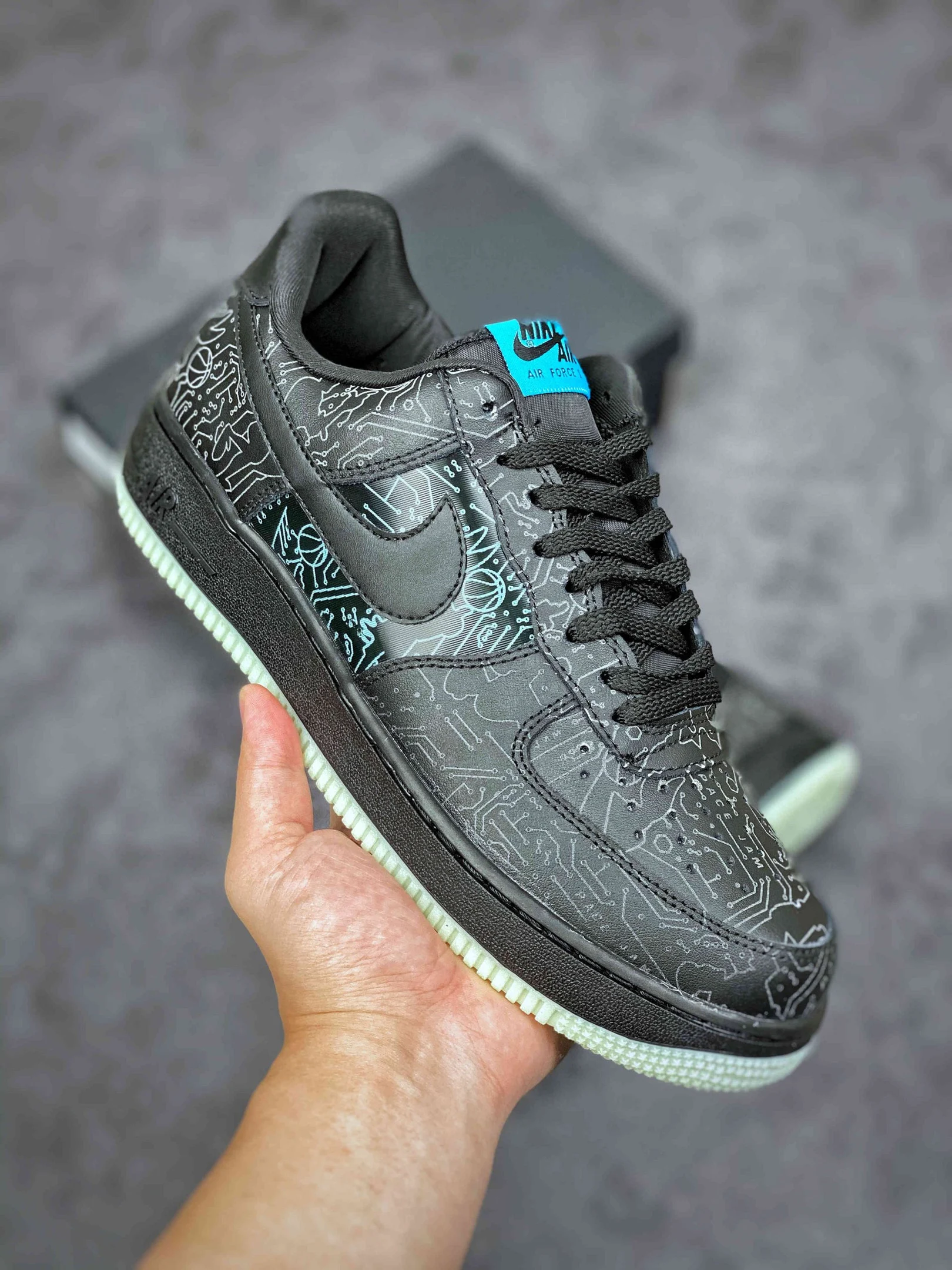 Space Jam x Nike Air Force 1 Low Computer Chip DH5354-001 For Sale