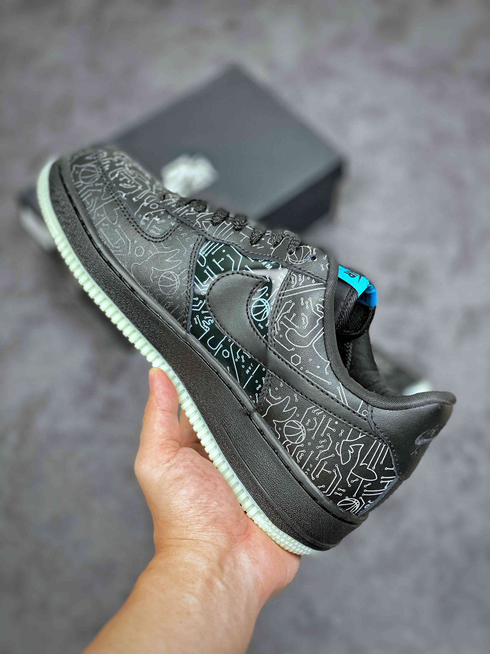 Space Jam x Nike Air Force 1 Low Computer Chip DH5354-001 For Sale